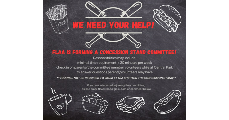 Concession Stand Sub Committee! 